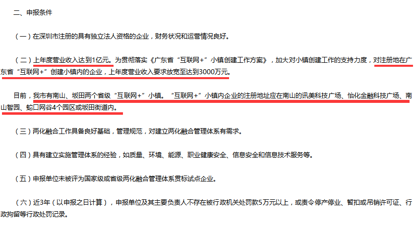 這5個(gè)地區(qū)的企業(yè)不滿1億要求也可以申請(qǐng)兩化融合貫標(biāo)試點(diǎn)！