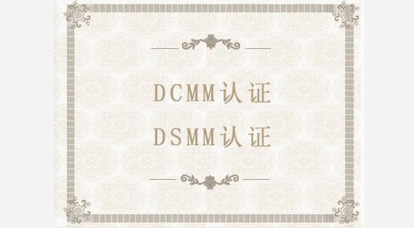 DCMM/DSMM認(rèn)證